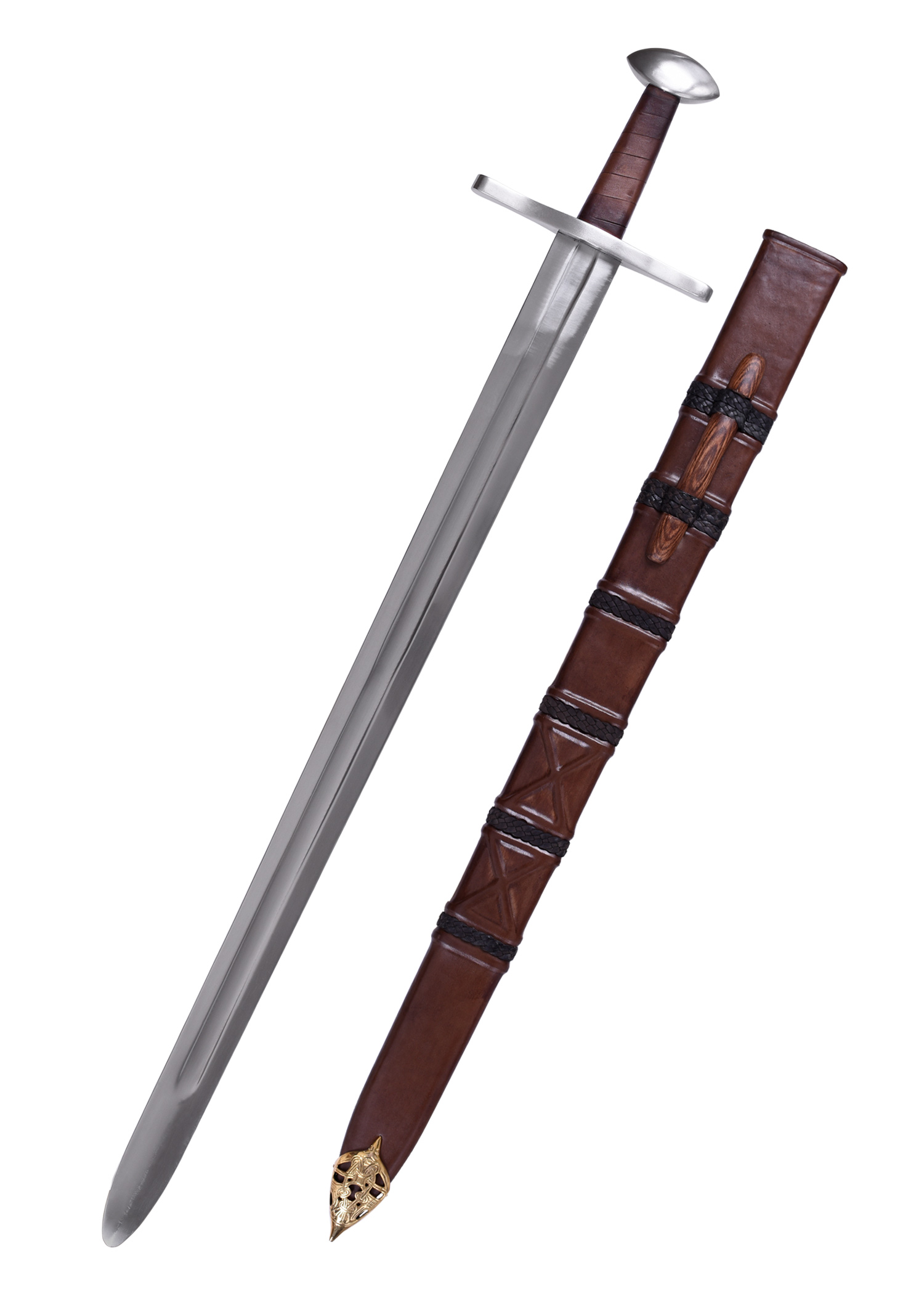 Late Viking Era Sword with Scabbard, practical blunt SK-B