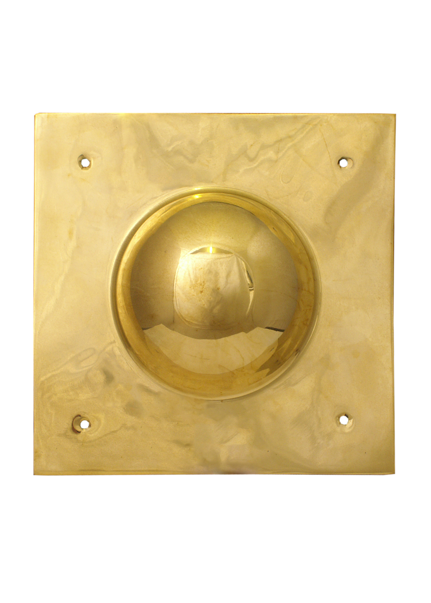 Roman brass shield-boss, square shape